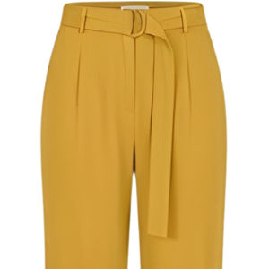 Pantalon de travail décontracté pour femme, en toile 100% coton, taille mi-haute, fermeture à cordon, respirant, séchage rapide, uni - Product Image 2