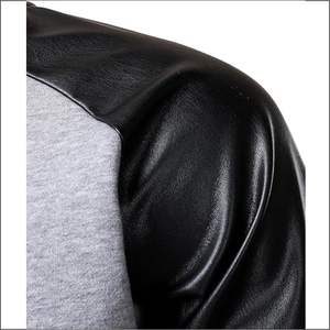 Chaqueta universitaria bordada con estampado personalizado de alta calidad para hombre, chaqueta deportiva informal regular de tela peinada High Street Front - Product Image 4