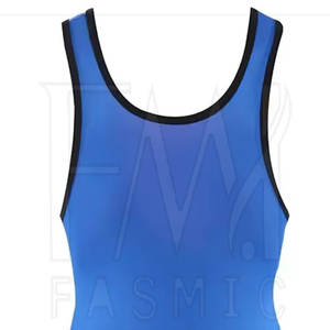 Entraînement Gym Fitness Wear Sans Manches Mesh Wrestling Jumpsuit Pour Patchs Personnalisés Haltérophilie Singlets - Product Image 5