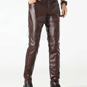 <b>Men</b> <b>Leather</b> <b>Pants</b> Modern Slim Fit <b>Men</b> <b>Leather</b> <b>Pants</b> Classic Fashion Design <b>Men</b> <b>Leather</b> <b>Pants</b> Elegant Streetwear Style - Product Image 4