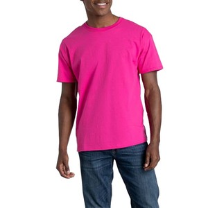 <b>Pink</b> Color OEM Custom Slim Fitness <b>Shirts</b> for <b>Men's</b> Clothing High Street Style Loose Fit Round Neck Cotton Breathable <b>Men</b> <b>Shirts</b> - Product Image 1