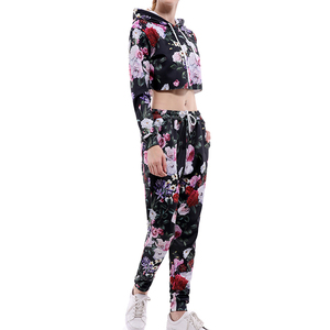 Ensemble de survêtement pour femmes, deux pièces, sportif, coupe confortable, tissu respirant pour l'entraînement et les vêtements décontractés - Product Image 4