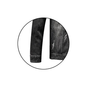 Denim boutonné à prix compétitif Manteaux d'extérieur pour hommes Vêtements d'extérieur à col rabattu au design unique Jeans Vestes pour hommes - Product Image 5