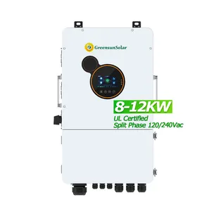 High Quality 8kva 10kva 12kva Hybrid Solar Inverter 8kw 10kw 12kw Split Phase 120V 240V USA Voltage