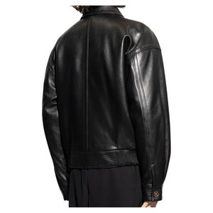 Chaqueta de Invierno de Piel de Oveja Genuina Original para Hombre, Cuello Alto, Logotipo Frontal, Impermeable, Resistente al Viento, Último Diseño OEM de Alta Calidad Personalizado - Product Image 2