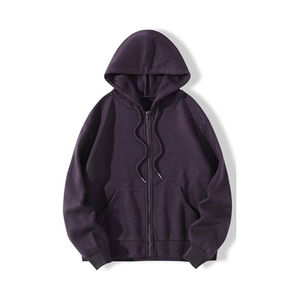 Sweatshirts à logo personnalisé pour hommes et femmes Sweatshirts à capuche unisexes unis à sublimation avec un design luxueux à fermeture éclair 100% coton - Product Image 4