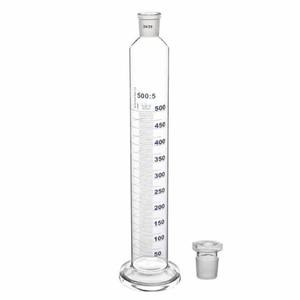 Interchangeable <b>Glass</b> Stopper 5ml to 2000ml Capacity Lab <b>Glass</b> Measuring <b>Cylinder</b> Base Educational Supplies for Laboratory Use - Product Image 1