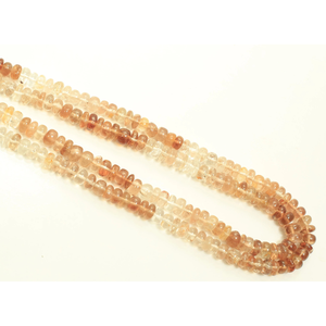 ลูกปัดโทแพซสีน้ำตาลธรรมชาติทรงรอนเดลล์เรียบ ขนาด 5-8 มม. ลูกปัดพลอยโทแพซสีน้ำตาลสวยงาม เกรด AAA ขายส่งสำหรับงานฝีมือ - Product Image 6