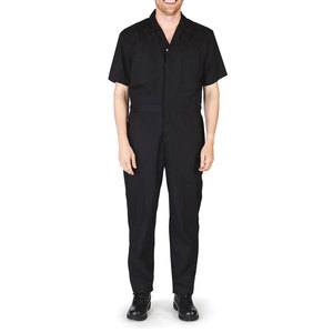 Overol de Trabajo de Manga Corta para Hombre, de Poliéster, Alta Visibilidad, Transpirable, Personalizable, Ropa de Trabajo Protectora para Mecánicos, Color Negro, Precio Bajo - Product Image 5