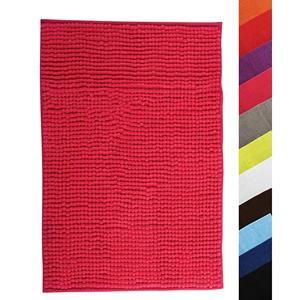 Tapis de bain en chenille, couleur fuchsia (60 x 90 cm) - MSV. - Product Image 5