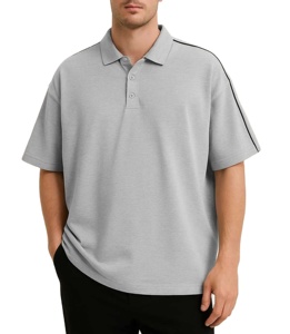 Camisetas Polo Extra Grandes Estampadas para Hombre, Camisetas Polo de Rugby de Verano, Camisetas Polo Casuales de Manga Caída, HECHAS POR BS 2027 - Product Image 1