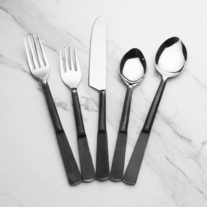 Ensemble de couverts à poignée noire en métal de haute qualité au meilleur prix de l'Inde pour restaurant hôtel - Product Image 5