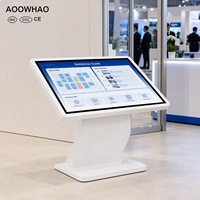 AOOWHAO - Terminal de Consulta de Información con Pantalla Táctil Horizontal 4K de 32-65 Pulgadas, OEM ODM, para Autoservicio en Bancos y Oficinas Gubernamentales