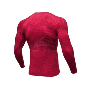 High Quality Custom Made BJJ MMA Rash Guard <b>for</b> <b>Men</b> Breathable and Soft with UV Protection Compression Rash Guard - Product Image 2