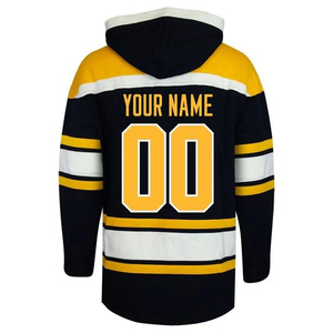 Jersey de Hockey sobre Hielo Personalizado OEM, Sudadera con Capucha Sublimada Extra Grande con Cuello de Cordones, Calidad Superior para Hombres y Jóvenes - Product Image 4