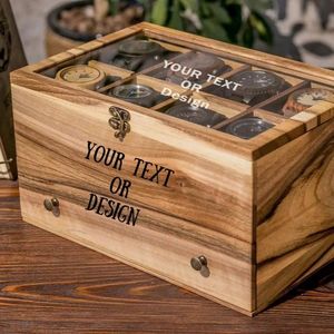 Boîte organisateur de montres en bois |   Artisanat de qualité supérieure |   Fournisseur direct d'usine - Product Image 1