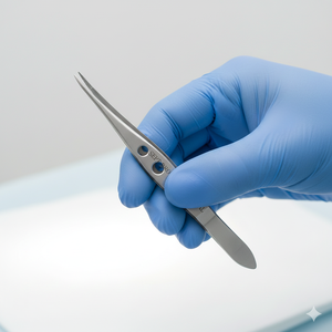 Pinces à tissus micro-Adson perforées en acier, pinces chirurgicales de précision pour la chirurgie plastique et générale - Product Image 4