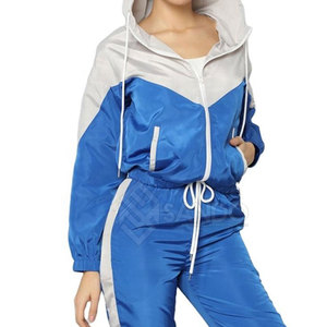 Conjunto cortavientos con cremallera para mujer diseño personalizado conjunto cortavientos de peso ligero conjunto cortavientos de invierno - Product Image 5