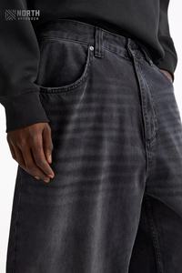 Factory Direct Sale OEM Mid Waist Lightweight Straight <b>Loose</b> Fit Women Denim Jeans Unisex Casual Jeans - Product Image 3