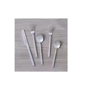 Top des ventes de couverts en acier inoxydable pour banquet Couverts en acier inoxydable argenté Couverts de cuisine - Product Image 5