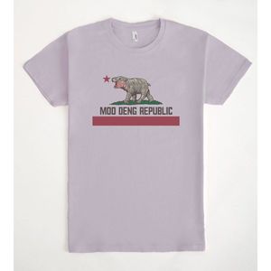 T-shirt Promozionali Moo Deng Republic Plus Size per Bambini per la Scuola e Occasioni Speciali - Product Image 1