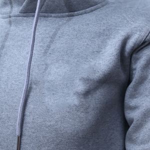 Sweat à capuche en polaire tricoté léger de haute qualité anti-rides pour hommes Logo personnalisé Hiver 100% coton Décontracté - Product Image 5