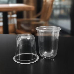 Vasos desechables de plástico de una sola pared de fábrica de Vietnam, 95mm, 16oz, 24oz, tapas lisas para té de burbujas, Boba, batidos de café, jugos - Product Image 1