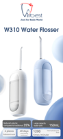Mini irrigateur buccal à eau de 150 ml avec logo personnalisé, étanche, doux, pour le nettoyage buccal, voyage, fil dentaire