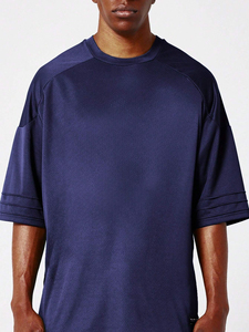 เสื้อยืดคอกลมผ้าฝ้ายหนาน้ำหนักมากสำหรับผู้ชาย แบบหนา ซักทำสีซีด  ปรับแต่งได้ เสื้อยืดคุณภาพสูงสำหรับผู้ชาย - Product Image 4