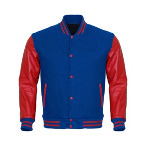 Veste vintage unisexe manches en cuir Letterman vente en gros de vestes universitaires pour hommes logo personnalisé veste de baseball décontractée pour l'hiver - Product Image 5