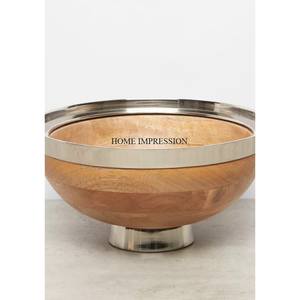 Bols au look unique de forme ronde polie miroir brillant avec base en bois à prix impressionnant - Product Image 6