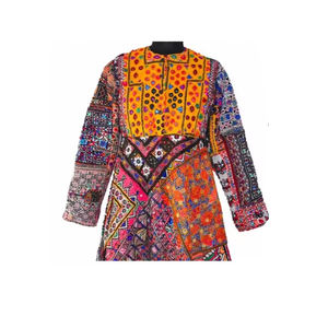 Mejor bordado a mano Afghani Banjara vestido Vintage bohemio de proveedor indio - Product Image 3