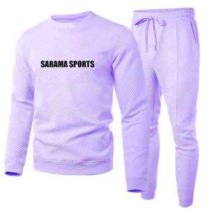 Conjunto Deportivo de Dos Piezas para Hombre, Personalizable con Logotipo, Sudadera y Pantalones de Chándal, Ropa Deportiva de Invierno - Product Image 1
