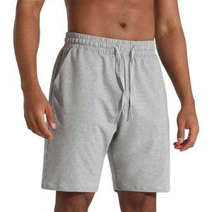 Pantalones cortos para correr de lana de algodón grueso de calidad superior para hombre, diseño de cintura alta de secado rápido de gran tamaño, lona teñida lisa, precio al por mayor - Product Image 6