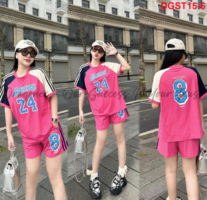 ชุดกางเกงขาสั้นและเสื้อยืดสตรีทแฟชั่นชุด100 - Product Image 6