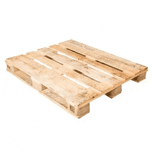 Euro EPAL Wood Pallet 40x48 Inches 4-Way Entry Standard Industrial Shipping <b>Crate</b> with Slip Sheet for Logistics - Product Image 1