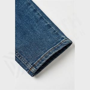 Pantalones Vaqueros Casuales de Mezclilla Elástica de Corte Ajustado, Color Personalizado, Lavado, Cómodos, Transpirables, de Pierna Recta, con Bolsillos, para Usar en Todas las Temporadas - Product Image 6