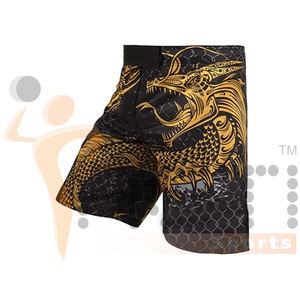 Diseña tu propia lucha Mma pantalones cortos sublimados al por mayor ropa de entrenamiento hombres todos los colores modelo 2024 Mma pantalones cortos - Product Image 2