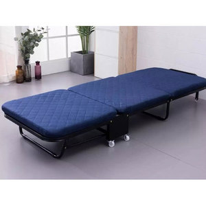 เตียงพับสไตล์มินิมอลเกาหลี ผ้าหุ้มดีไซน์พับได้ - Product Image 1