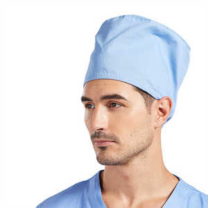 Chapeau de gommage médical unisexe d'hôpital uniformes réglables chapeau d'allaitement de gommage de coton de docteur - Product Image 1