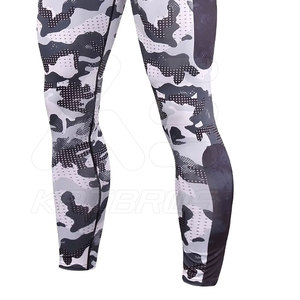 Leggings de yoga unisexe taille mi-haute, longueur intégrale, respirants, séchage rapide, en Spandex et Polyester, pour hommes et MMA - Product Image 5