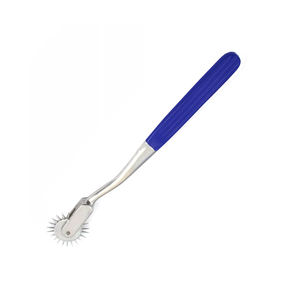 Wartenberg Neuro Pinwheel de qualité chirurgicale 1 tête poignée enduite de bleu pour les tests sensoriels couleur argent en acier inoxydable - Product Image 3