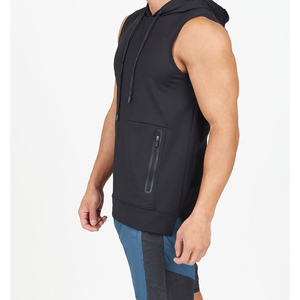 Gym Street Pull à capuche sans manches Veste à capuche pour homme Vêtements décontractés Sweats à capuche avec logo et design personnalisés - Product Image 2