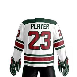 Meilleures ventes Nom d'équipe OEM Conception personnalisée Uniforme de hockey sur glace en polyester léger Produit phare pour les joueurs de hockey - Product Image 4