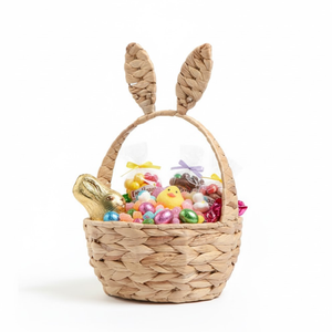 Cestas de Almacenamiento de Jacinto de Agua Natural Tejidas a Mano para Organizar la Habitación de los Niños, Cesta de Almacenamiento para Pascua de Vietnam - Product Image 5