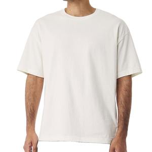 T-shirt pour homme, été, grande taille, décontracté, t-shirts pour homme, couleur unie, respirant, biologique, 100% coton, t-shirt personnalisé - Product Image 3