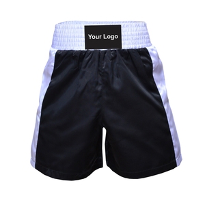 กางเกงขาสั้นแรชการ์ดแบบสั่งทำสำหรับทุกเพศ100% มีโลโก้ตามสั่งทำจากโพลีเอสเตอร์สำหรับชกมวยเอ็มม่าต่อสู้คิกบ็อกซิ่ง - Product Image 2