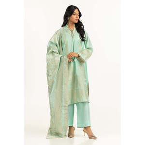 Traje de Jacquard Teñido de 3 Piezas IUSTKSD-1119 para Verano - Product Image 5