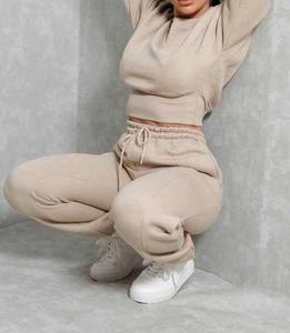 Service OEM Qualité Personnalisé Grande Taille Femmes Hiver Imprimé Manches Longues Deux Pièces Tenues Joggers Sweatshirts Ensemble Pantalon - Product Image 6