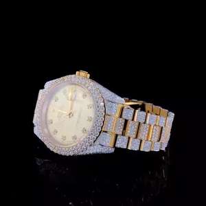 Reloj Mecánico de Acero Inoxidable de Alta Calidad con Cristal de Buceo, Resistente al Agua, Elegante, Hecho a Mano, con Moissanita - Product Image 2